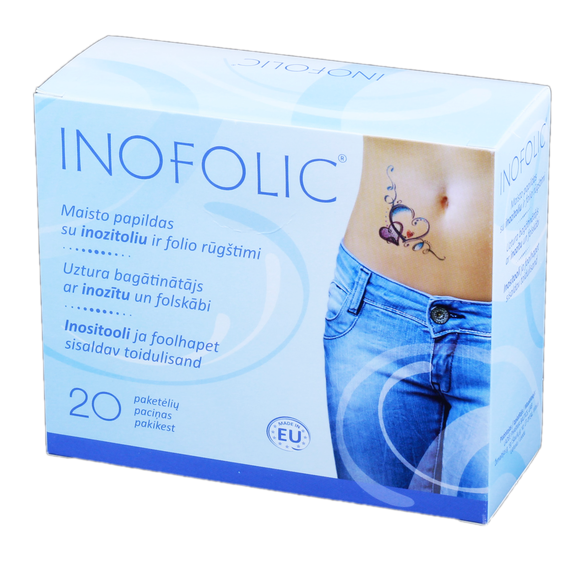 INOFOLIC with inositol and folic acid sachets, 20 pcs.