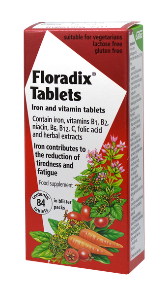 FLORADIX  Iron and Vitamin tabletes, 84 gab.
