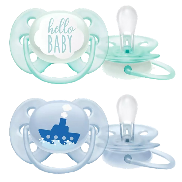 PHILIPS Avent Ultra soft DECO (0-6 mon.) soother, 2 pcs.