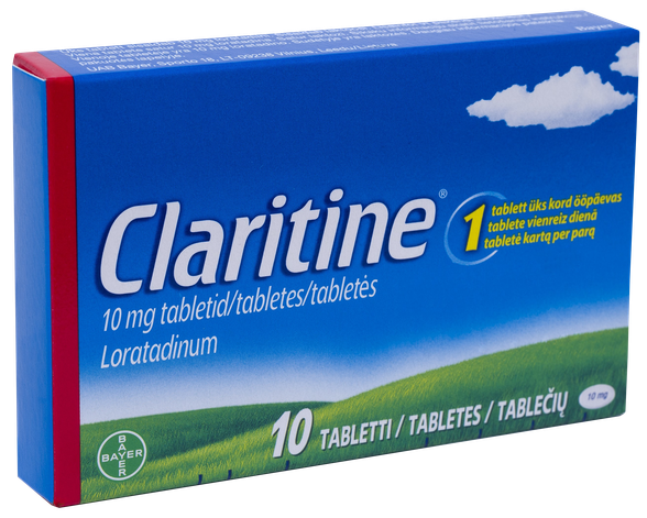 CLARITINE 10 mg tabletes, 10 gab.