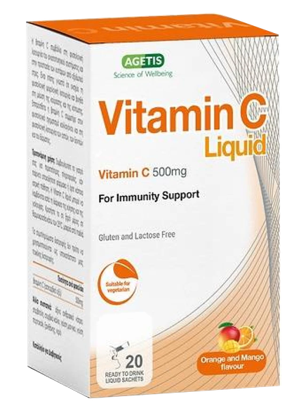 AGETIS Vitamin C Liquid paciņas, 20 gab.