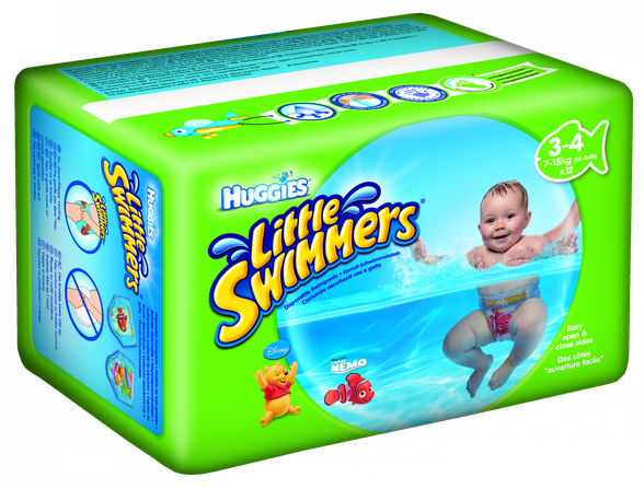 HUGGIES Swimmers 7-15 kg, size 3-4 diapers, 12 pcs.