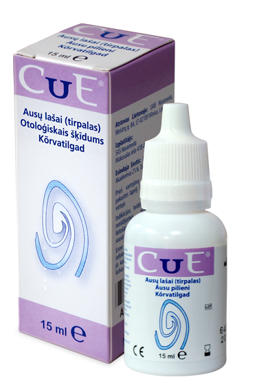 CUE otologic solution, 15 ml