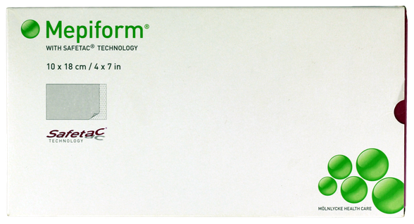 MEPIFORM 10x18 cm wound dressing, 5 pcs.