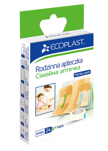 ECOPLAST Family Pack пластырь, 25 шт.