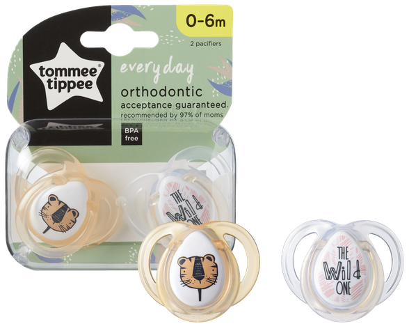 TOMMEE TIPPEE Anytime 0-6 m. soother, 2 pcs.