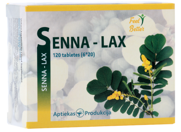 APTIEKAS PRODUKCIJA Senna-Lax таблетки, 120 шт.