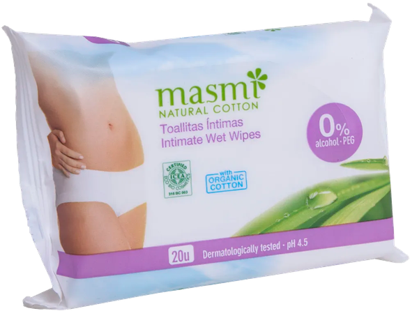 MASMI For Intimate Hygiene wet wipes, 20 pcs.