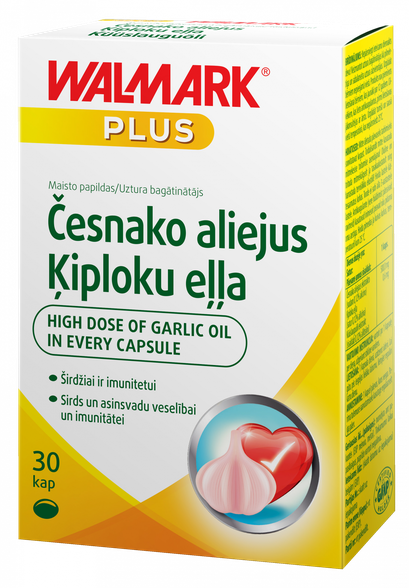 WALMARK ĶIPLOKU EĻĻA 500 mg kapsulas, 30 gab.