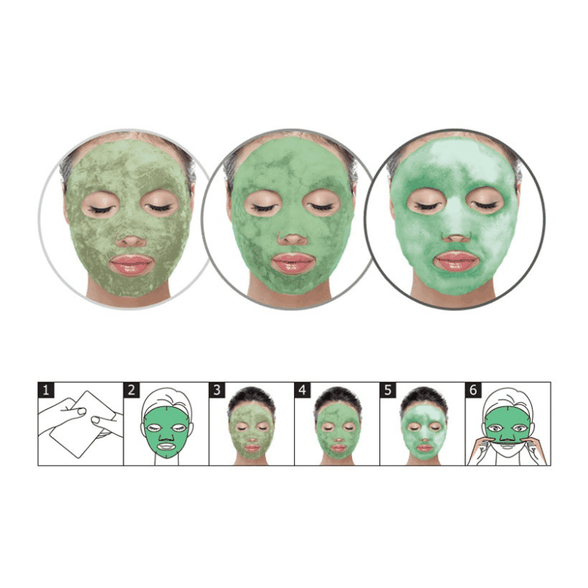 PUREDERM Deep Purifuing Green O2 Bubble facial mask, 1 pcs.