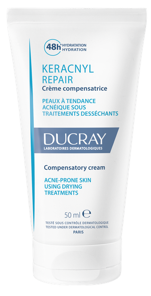 DUCRAY Keracnyl Repair Compensatory sejas krēms, 50 ml