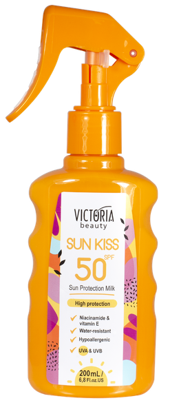 VICTORIA BEAUTY Sun Kiss SPF50 Milk sunscreen, 200 ml