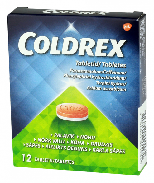 COLDREX tabletes, 12 gab.