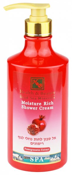 HEALTH&BEAUTY Dead Sea Minerals Pomegranates Extract shower cream, 780 ml