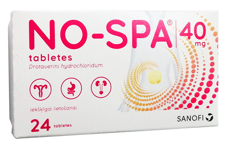 NO-SPA 40 mg tabletes, 24 gab.