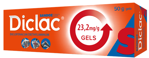 DICLAC 23,2 mg/g gels, 50 g