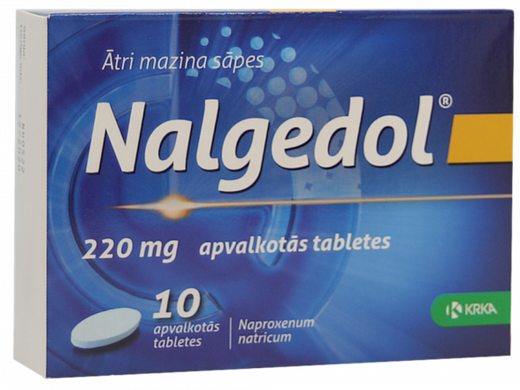 NALGEDOL 220 mg tabletes, 10 gab.