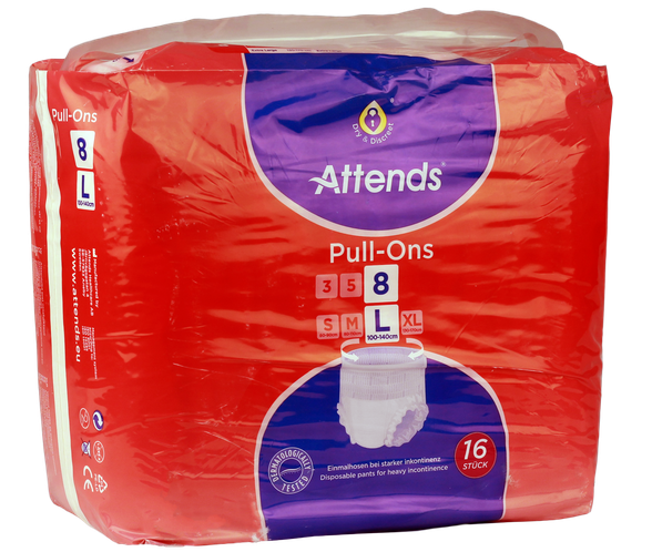 ATTENDS Pull-Ons L/8 nappy pants, 16 pcs.