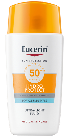 EUCERIN Sun Hydro Protect SPF50+ Особо Легкий Для Лица флюид, 50 мл