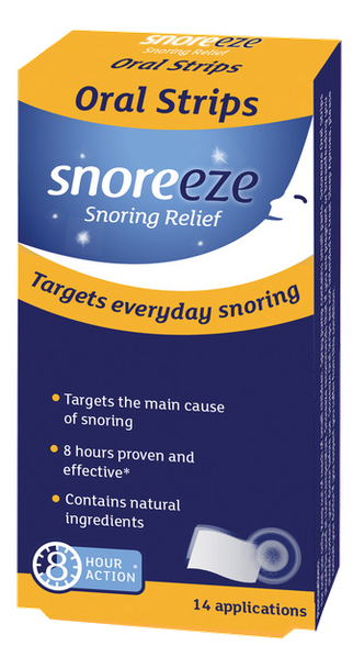 SNOREEZE against snoring palate orally dissolving strips, 14 pcs.