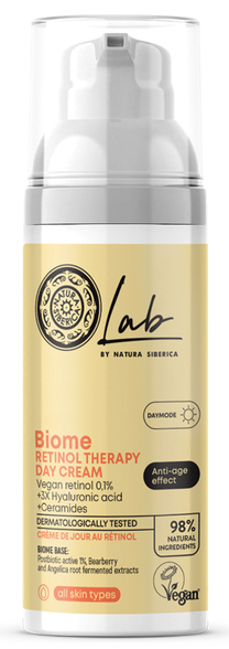 NATURA SIBERICA Lab Biome Retinol Therapy Day sejas krēms, 50 ml