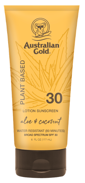 AUSTRALIAN GOLD Plant Based SPF 30 ķermeņa losjons, 177 ml