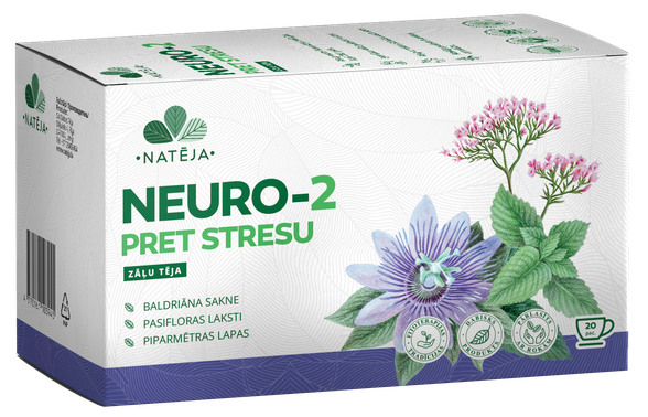 NATĒJA Neuro-2 against Stress 1.5 g tea bags, 20 pcs.