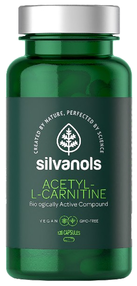 SILVANOLS Premium Acetyl-L-Carnitine capsules, 120 pcs.
