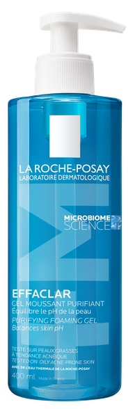 LA ROCHE-POSAY Effaclar mazgāšanās želeja, 400 ml