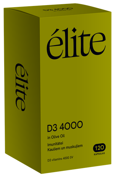 ELITE D3 4000 in Olive Oil capsules, 120 pcs.