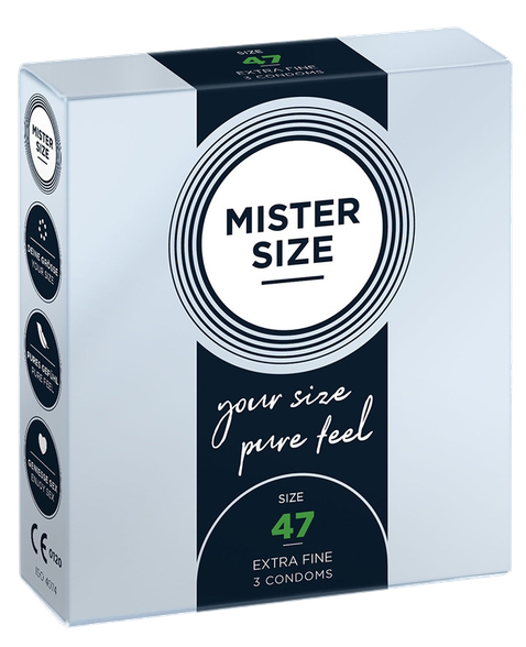 MISTER SIZE 47/160 mm condoms, 3 pcs.