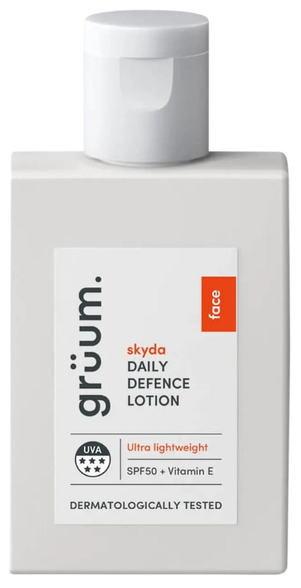 GRUUM Skyda Daily Defence SPF50 saules aizsarglīdzeklis, 50 ml