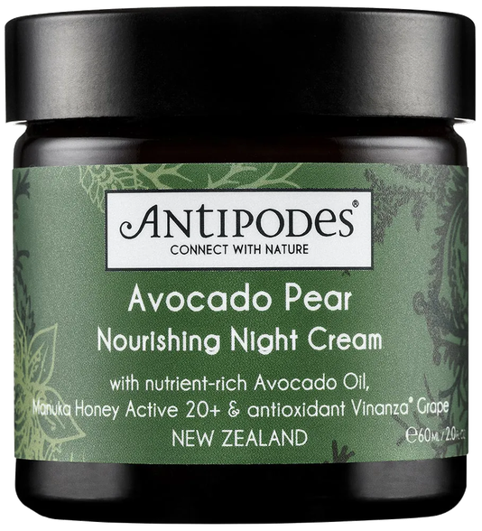 ANTIPODES Avocado Pear Nourishing Night sejas krēms, 60 ml