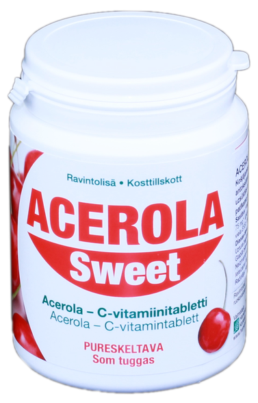 ACEROLA Sweet C Vitamīna 75 mg košļājamās tabletes, 250 gab.