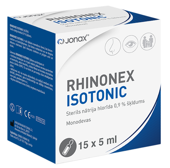 RHINONEX ISOTONIC 5 ml šķidrums, 15 gab.