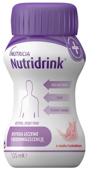 NUTRICIA Nutridrink со вкусом клубники 125 мл, 4 шт.