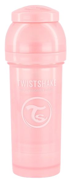 TWISTSHAKE Anti-Colic 2+ mēn. (rozā) pudele, 260 ml