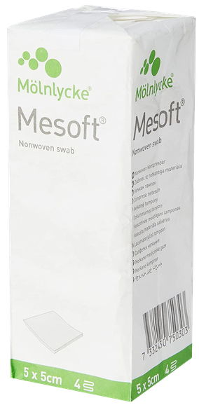 MESOFT   5x5 см 4-слойные нестерильные салфетки, 100 шт.