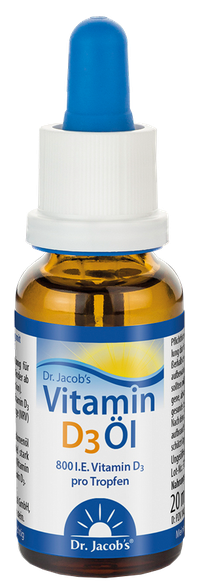 DR.JACOB`S D3 vitamīns (800 SV) pilieni, 20 ml