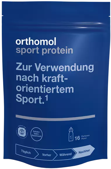 ORTHOMOL Sport Protein (640 g) pulveris, 16 gab.