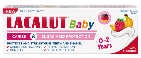 LACALUT Lacalut Baby 0-2 y. toothpaste, 55 ml