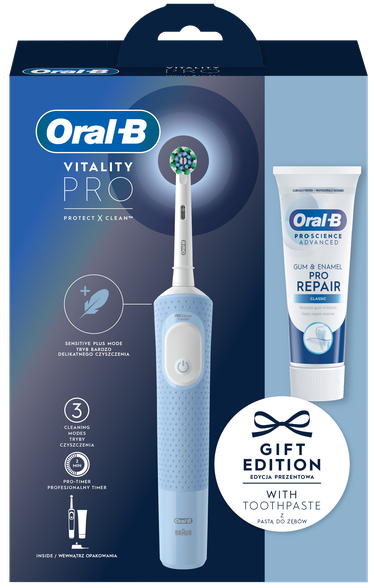ORAL-B Vitality Pro with Toothpaste		 electric toothbrush, 1 pcs.