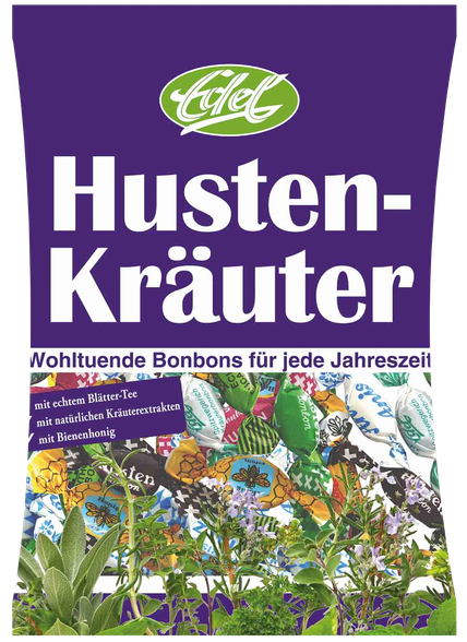 EDEL Husten-Krauter candies, 100 pcs.