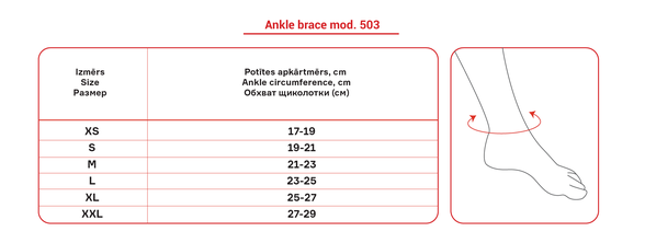 LAUMA MEDICAL pēdas locītavas fiksācijai S ortoze, 1 gab.