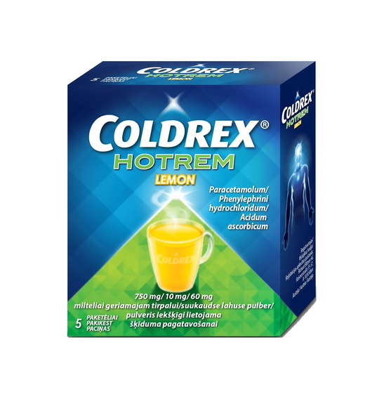 COLDREX HOTREM Lemon пакетики, 5 шт.