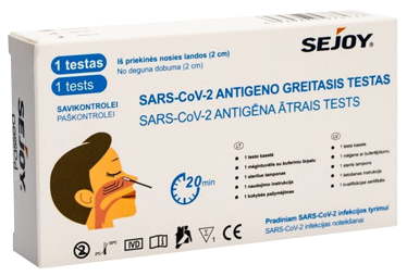 SEJOY  COVID-19 Antigen Rapid (nasal) test, 1 pcs.