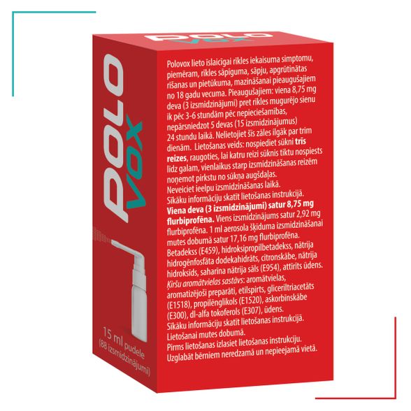 POLO VOX 8,75 mg aerosols, 15 ml
