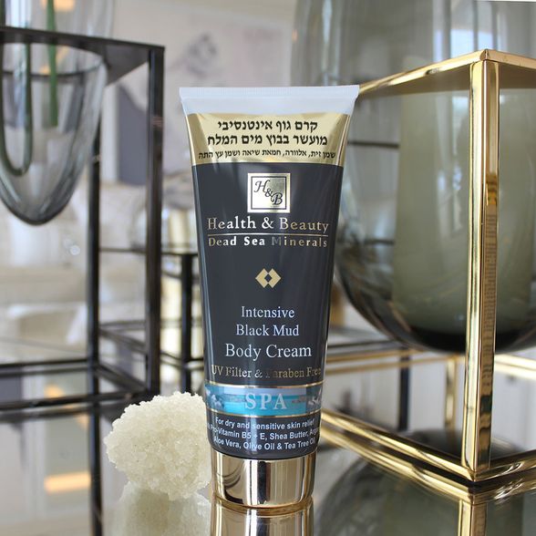 HEALTH&BEAUTY Dead Sea Minerals Intensive Black Mud body cream, 200 ml