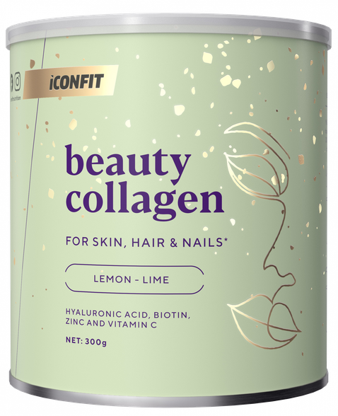 ICONFIT Beauty Collagen ar Citrona-Laima garšu pulveris, 300 g