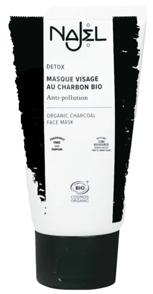 NAJEL Organic Charcoal facial mask, 75 ml